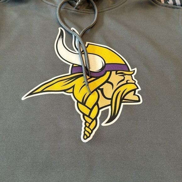 Minnesota Vikings NFL team apparel men’s large sweatshirt, ZUBAZ new without tag - Picture 3 of 9